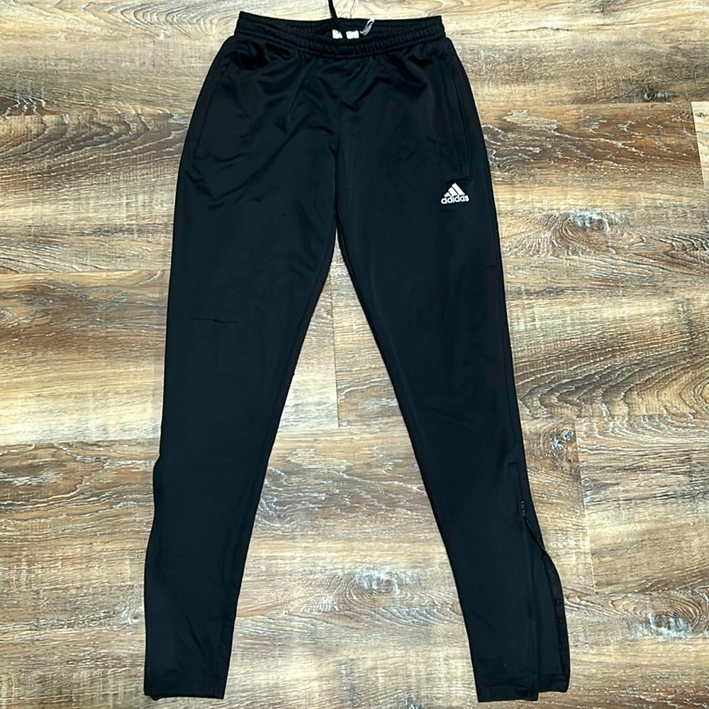 •••ADIDAS•BLACK•CLIMALITE•JOGGER•••